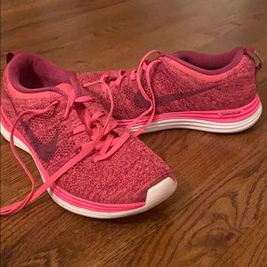 Pink Nike FlyKnit Lunar 1s